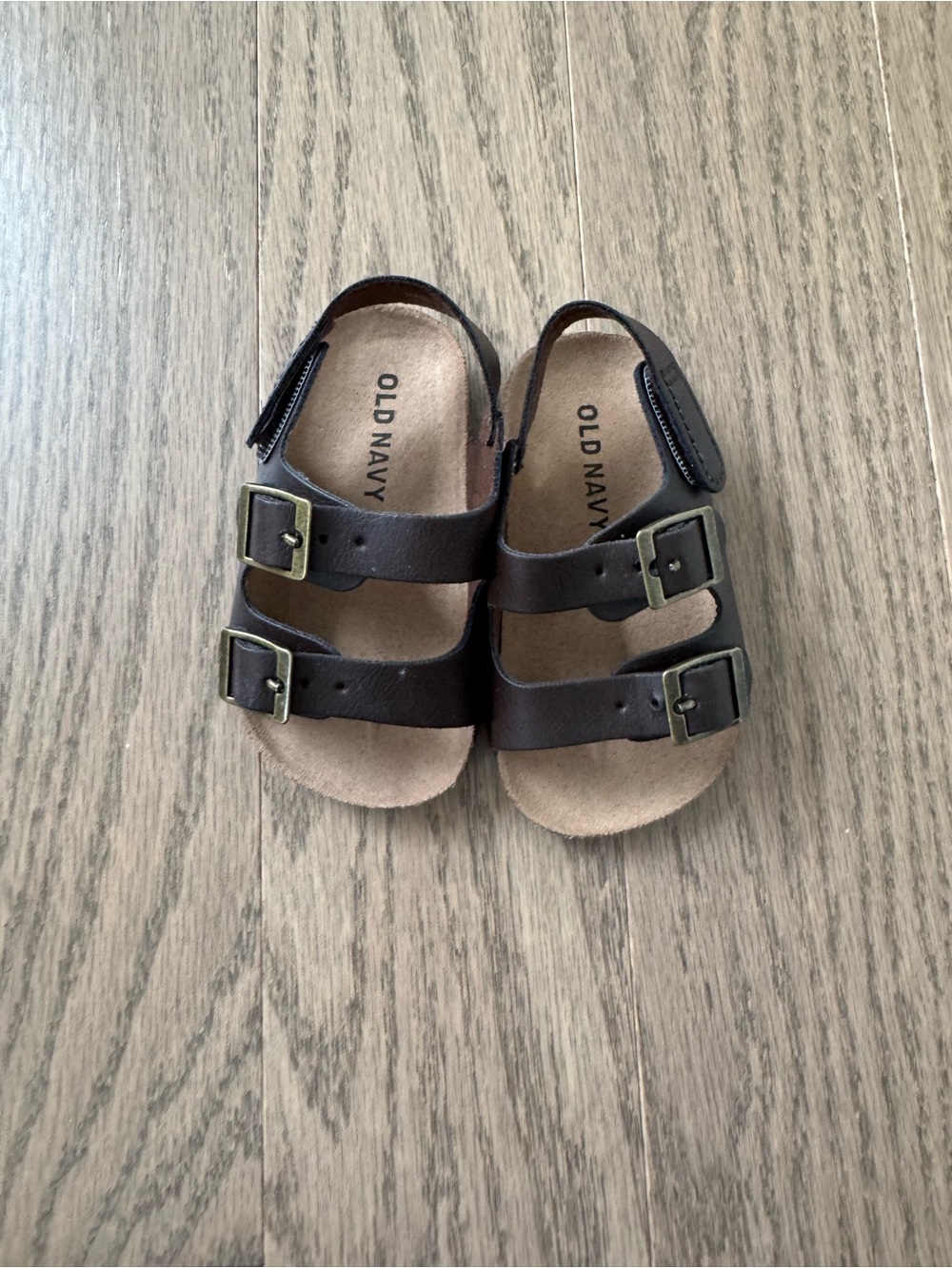 Old Navy Baby Brown Double-Buckle Sandals